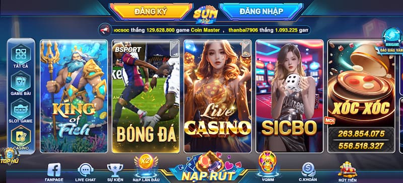 Để login Sumvip 