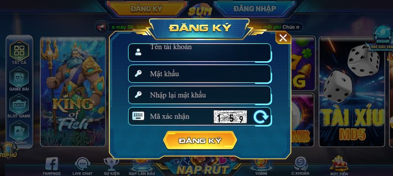 Thông tin mở tài khoản Sumvip 